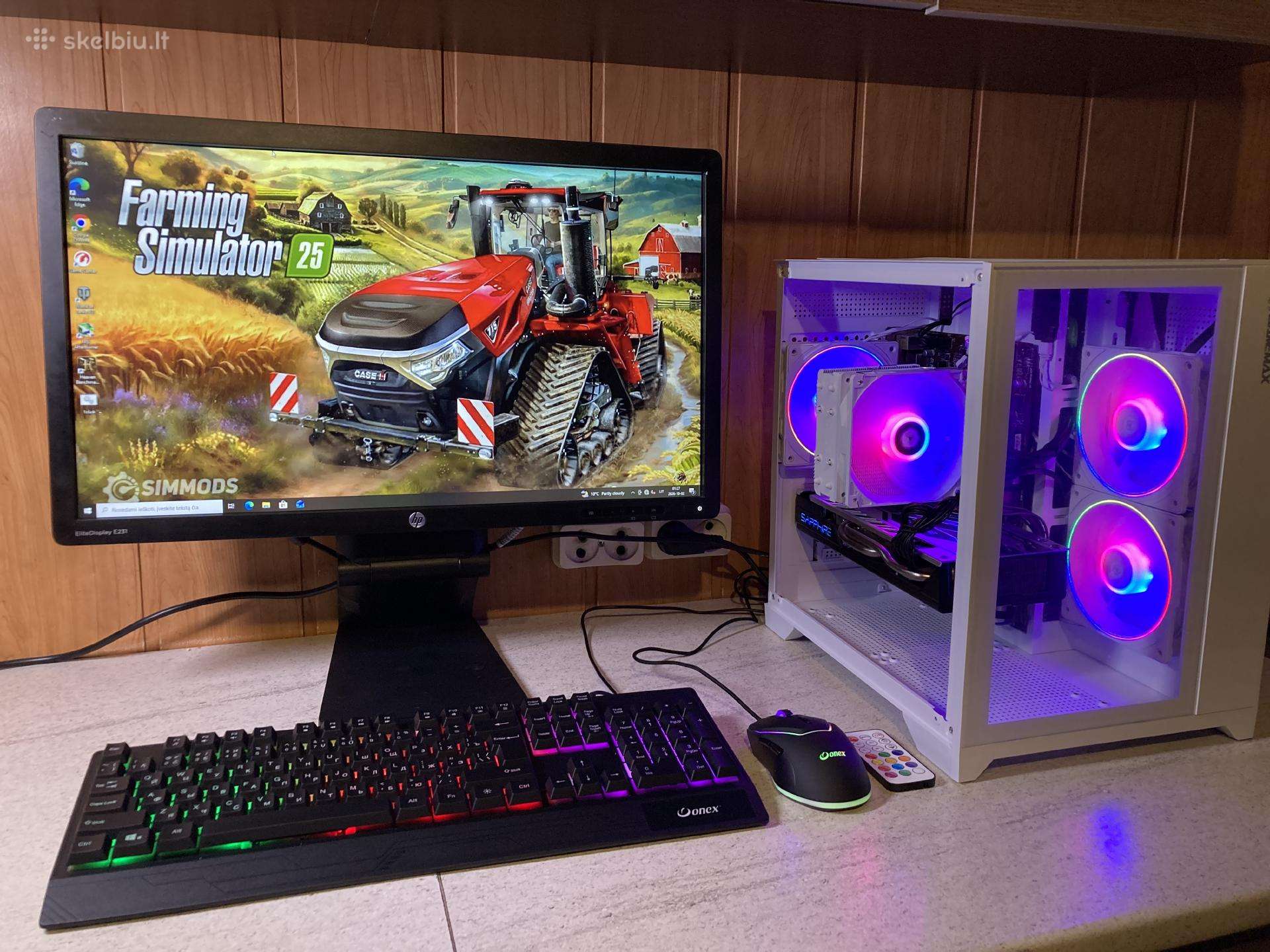 Žaidimų Kompiuterio Pilnas Komplektas Su i7/rx570