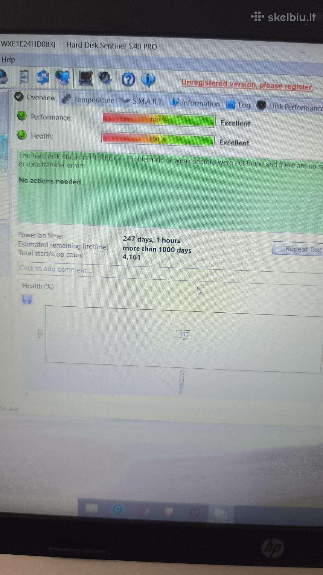 Kietasis diskas HDD 500gb 100% givybės