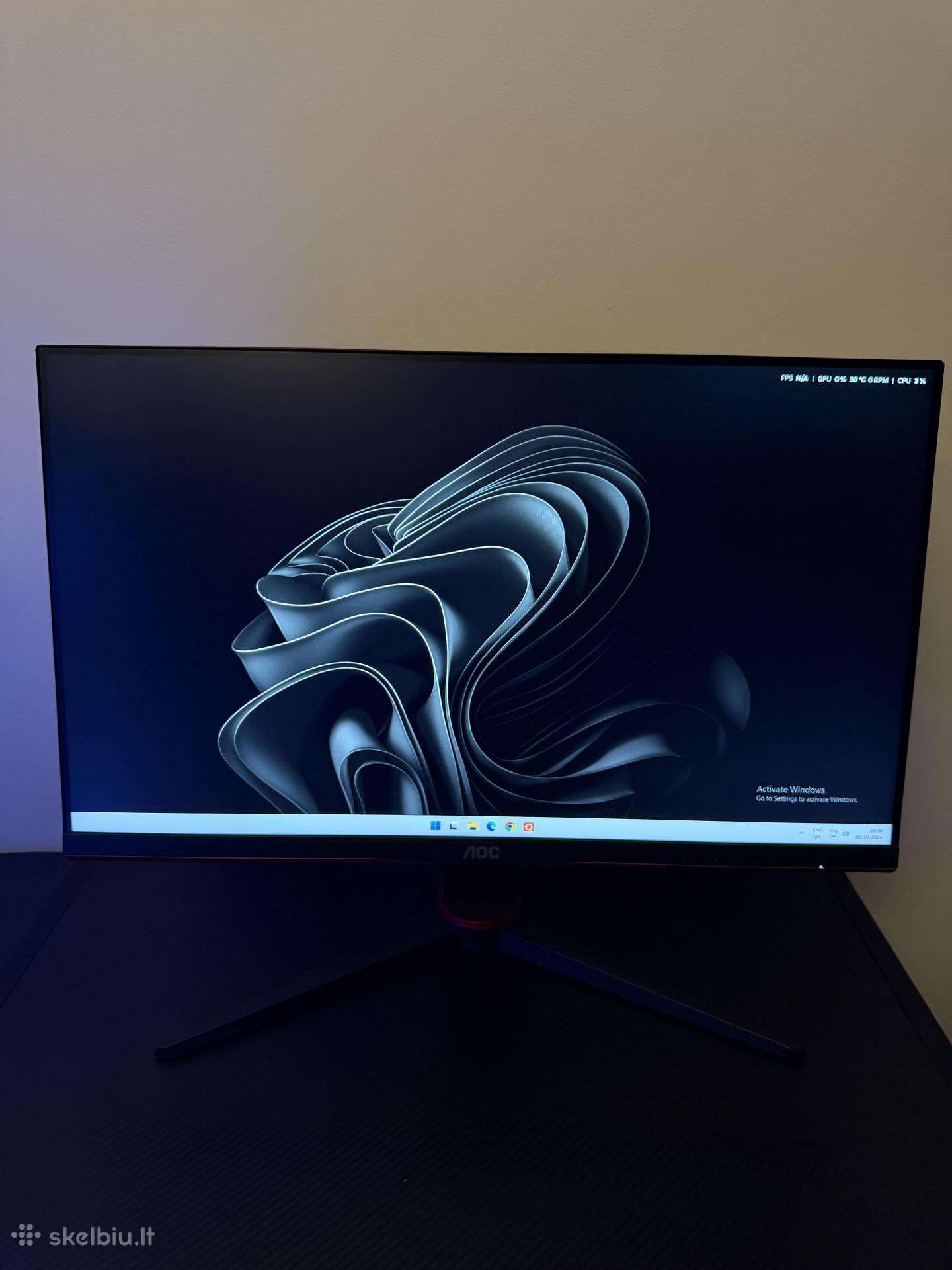 Aoc 165hz 1ms monitorius