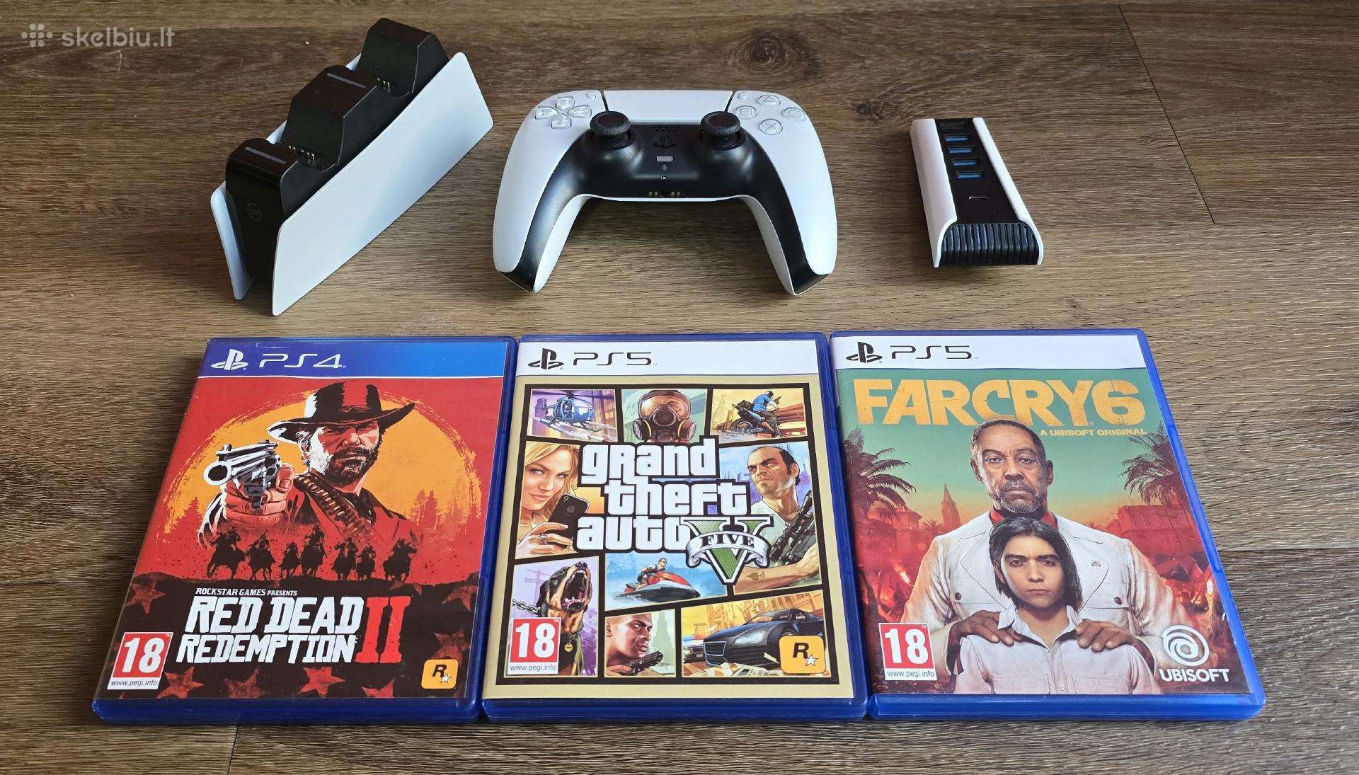 Playstation 5 priedai gta5 ir kita