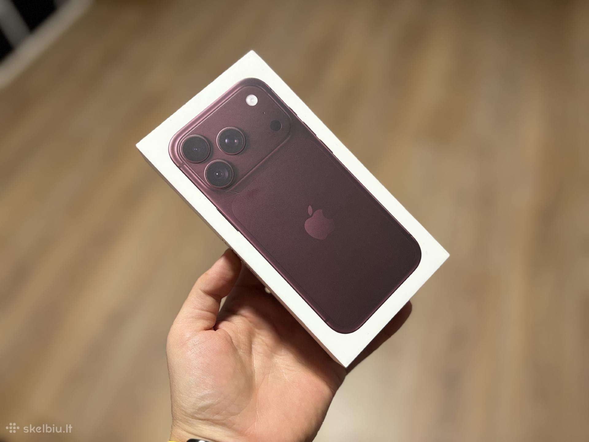 iPhone 18 Pro“ burgundiškos spalvos