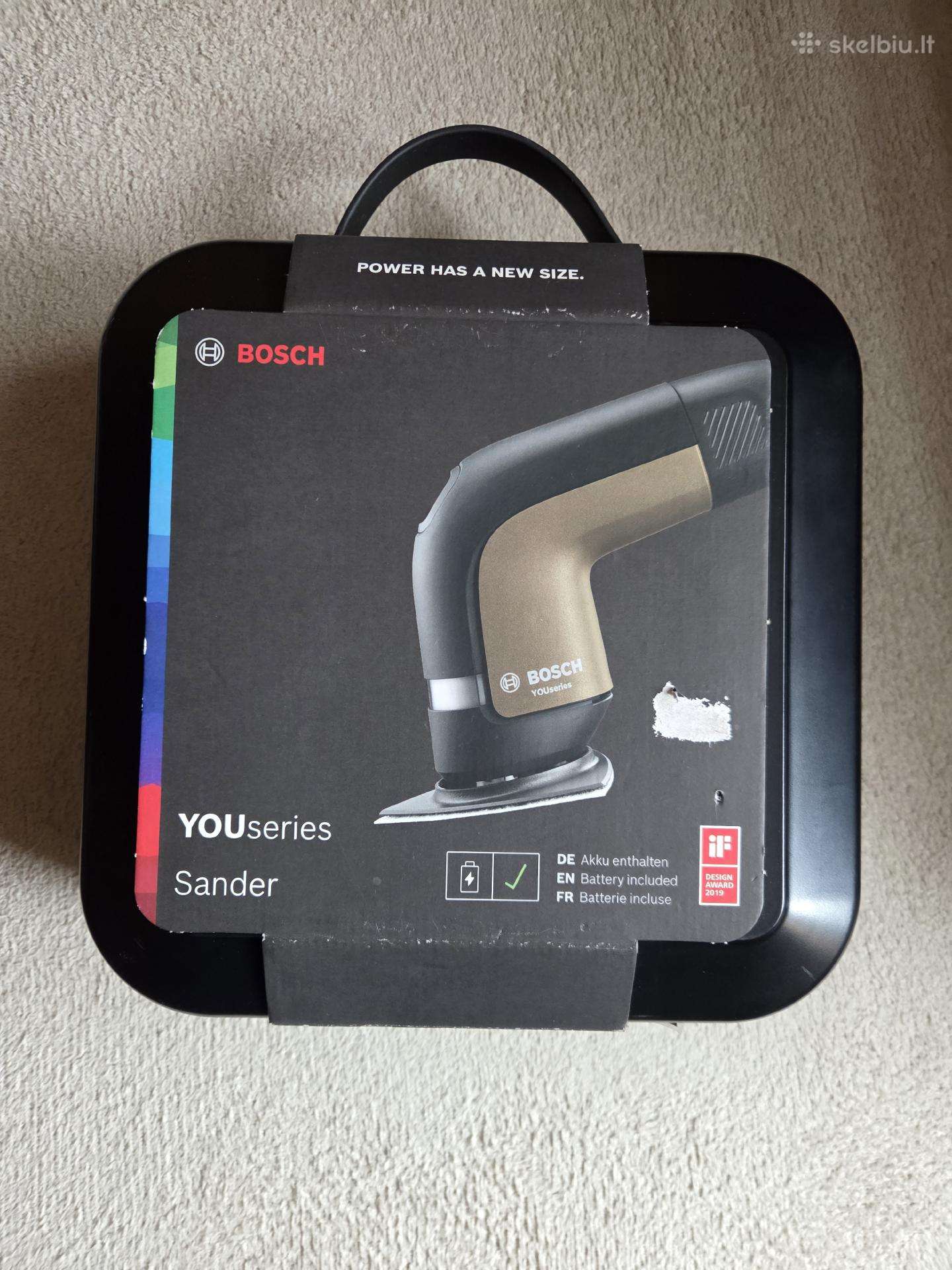 Akumuliatorinis šlifuoklis Bosch Youseries Sander