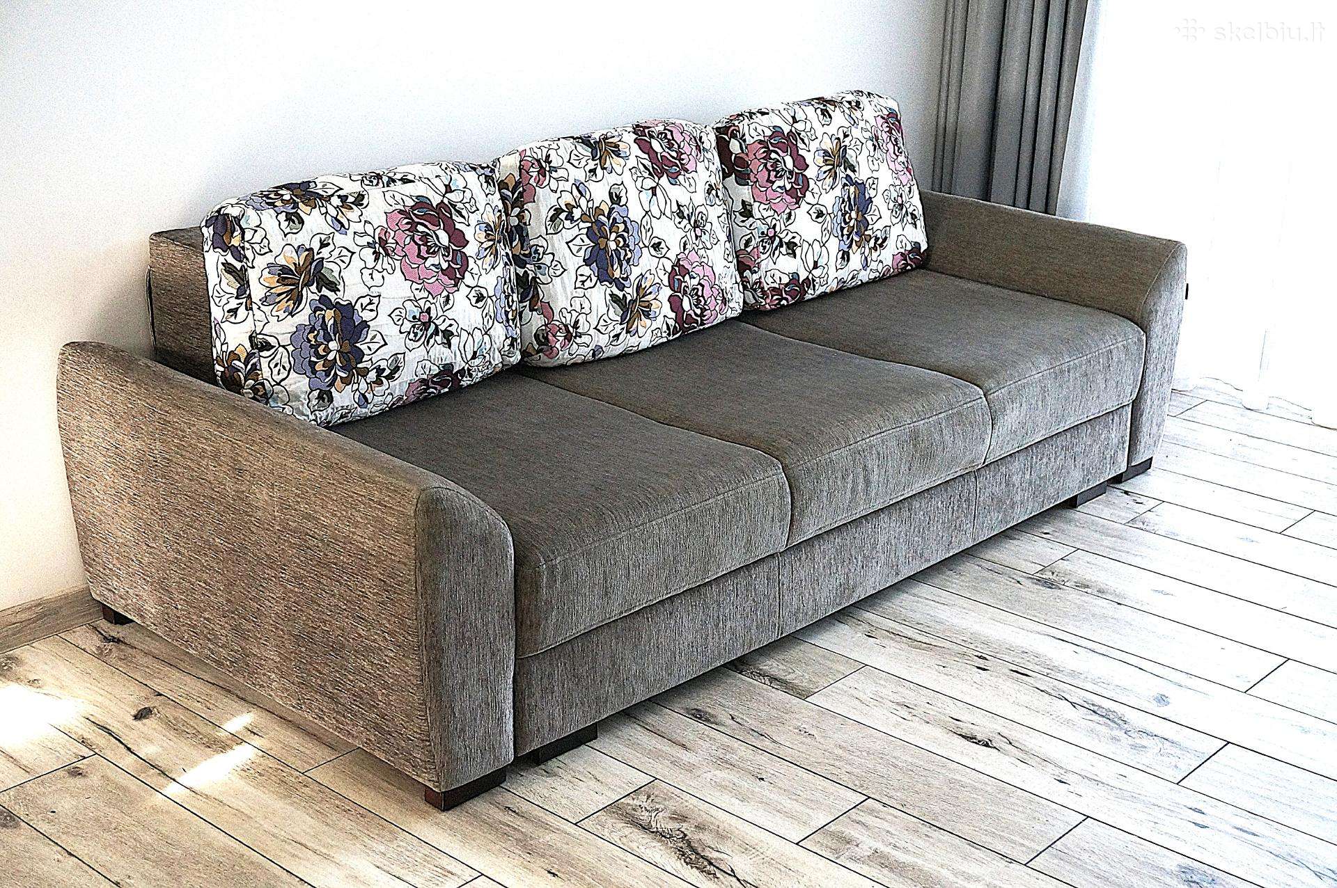 Magres-baldai Plati sofa-lova+galimas Pristatymas