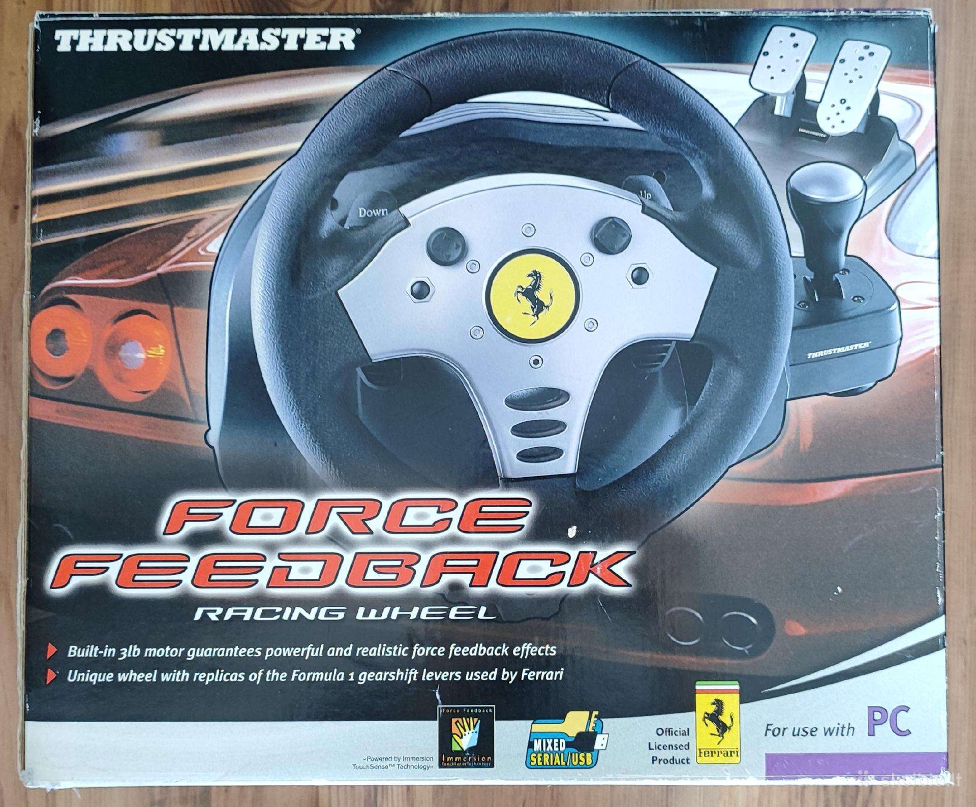 Thrustmaster Force Feedback Racing vairas+pedalai