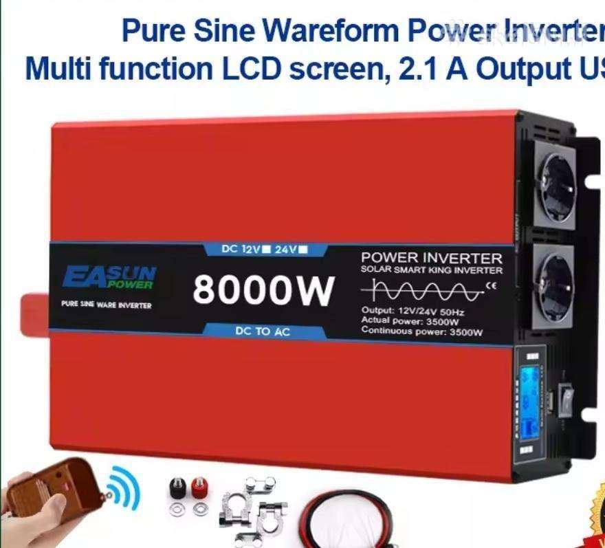 Inverteris iš 12 į 220v 8000w! Dingus Elektrai