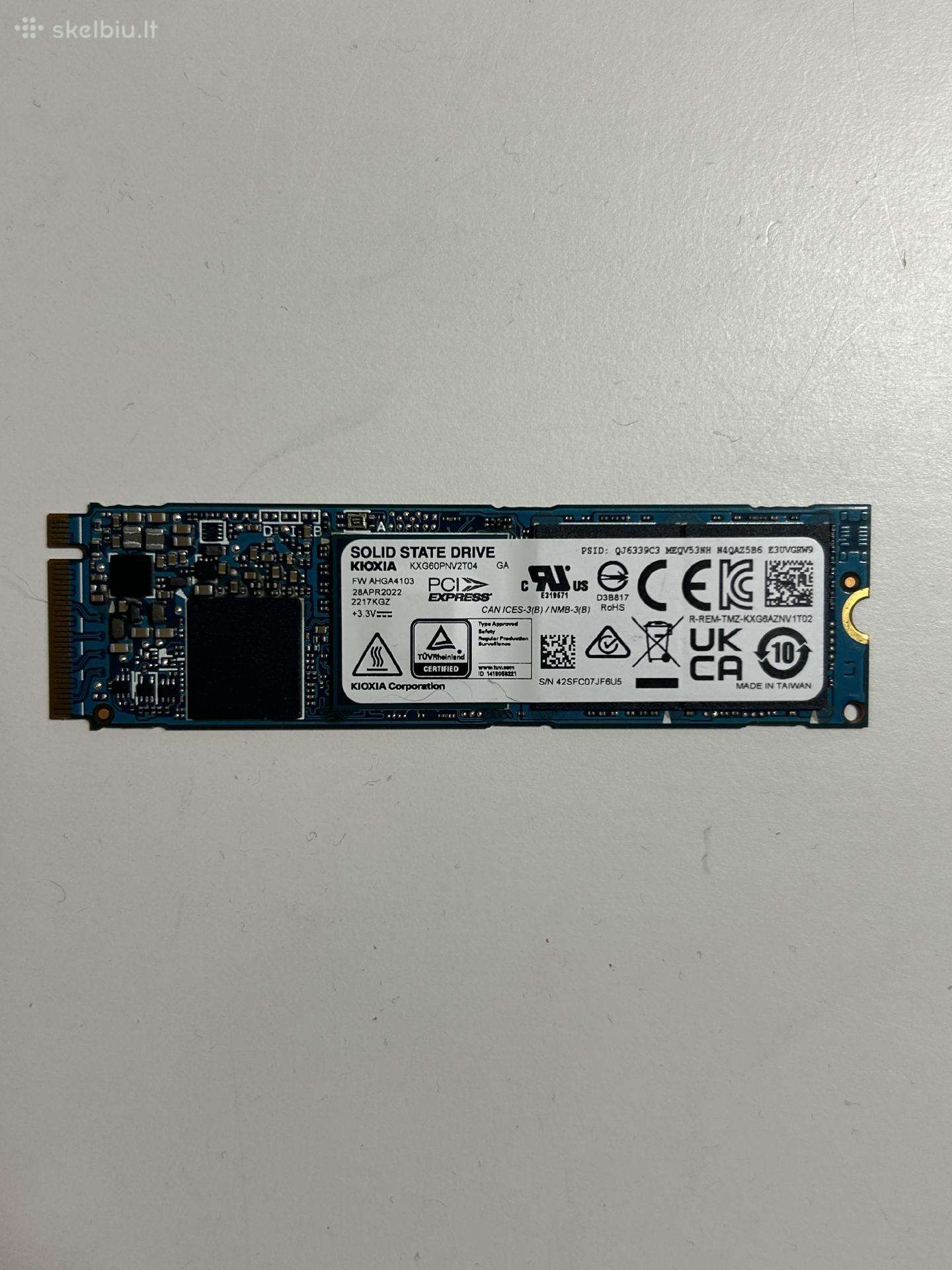 Parduodamas 2tb Nvme SSD