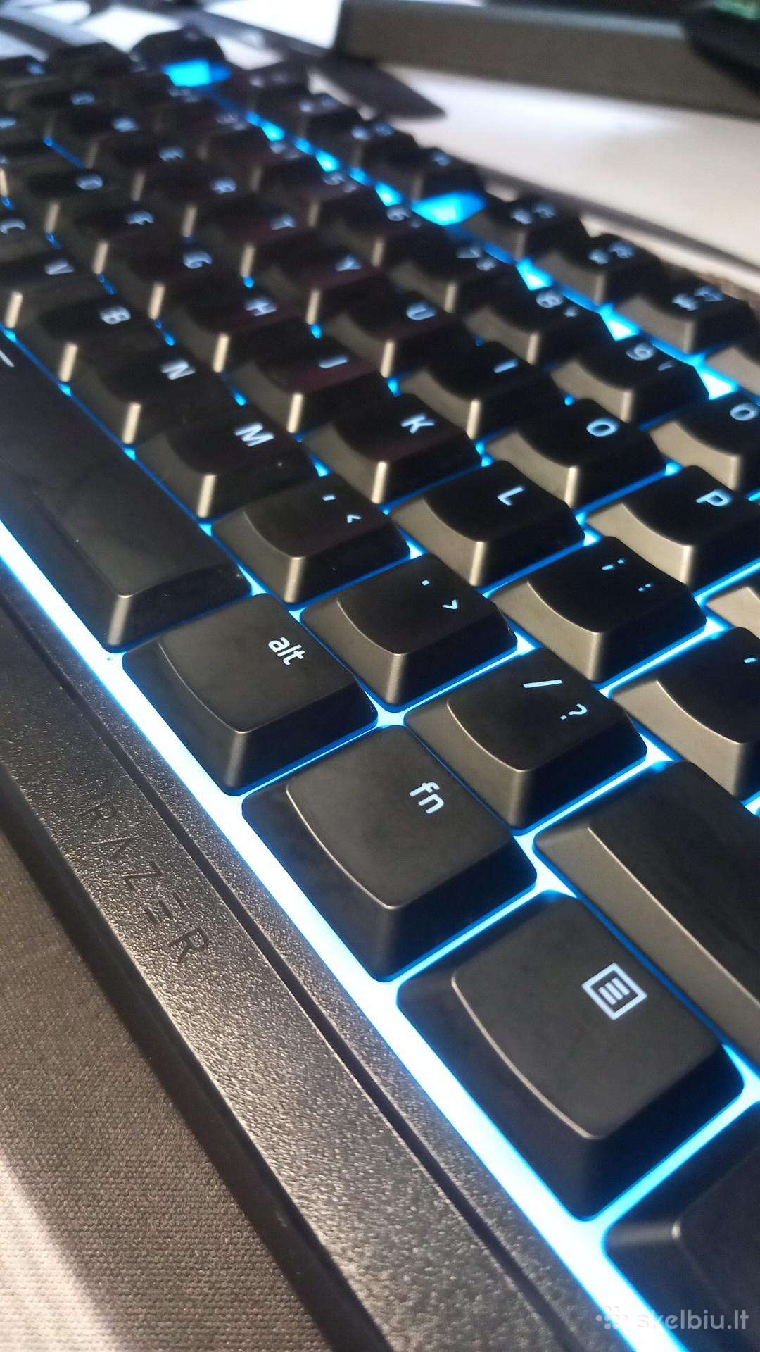 Razer žaidimų klaviatūra su Rgb apšvietimu