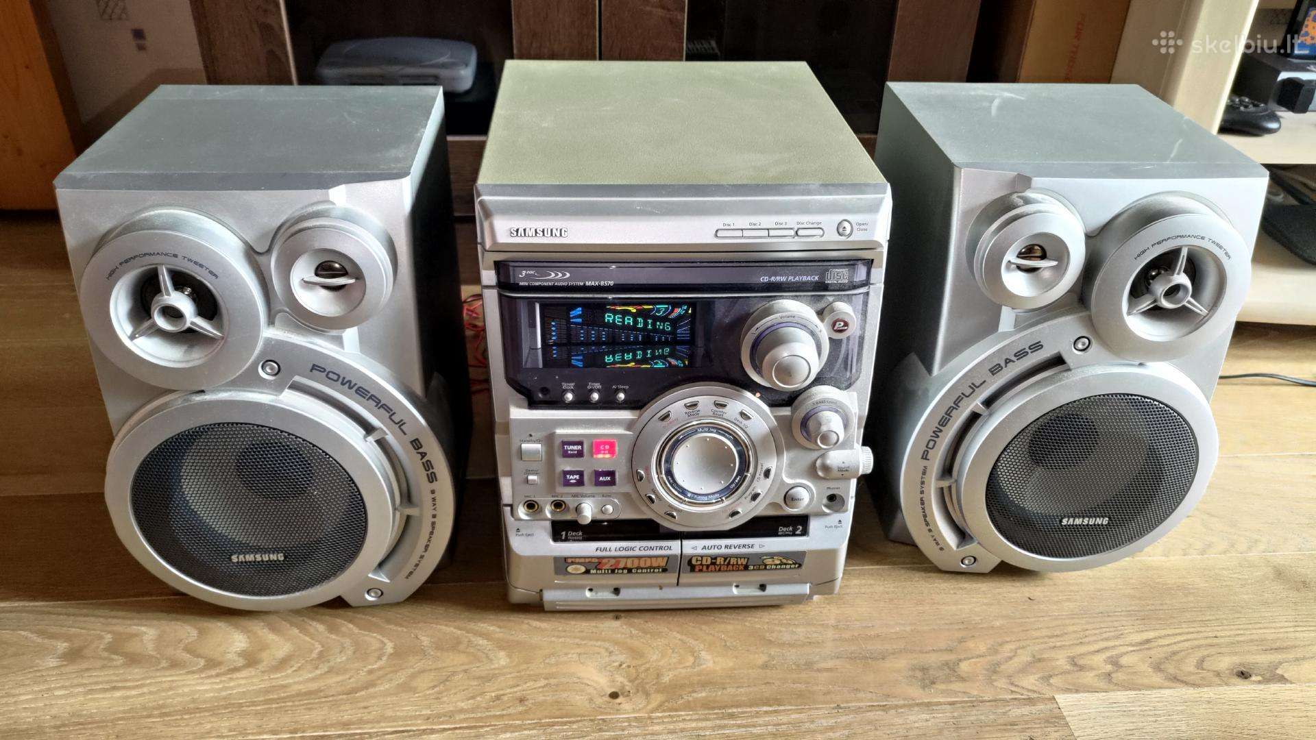 Samsung Max-b570 muzikinis centras su kolonėlėmis