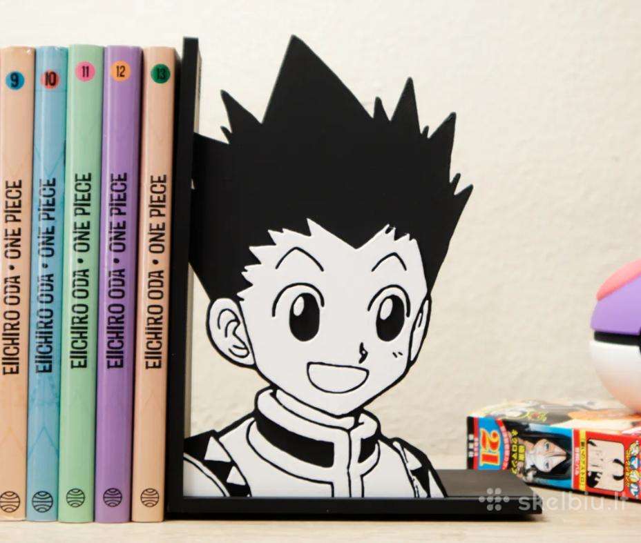 Hunter x Hunter Manga knygų laikikliai (Bookend)