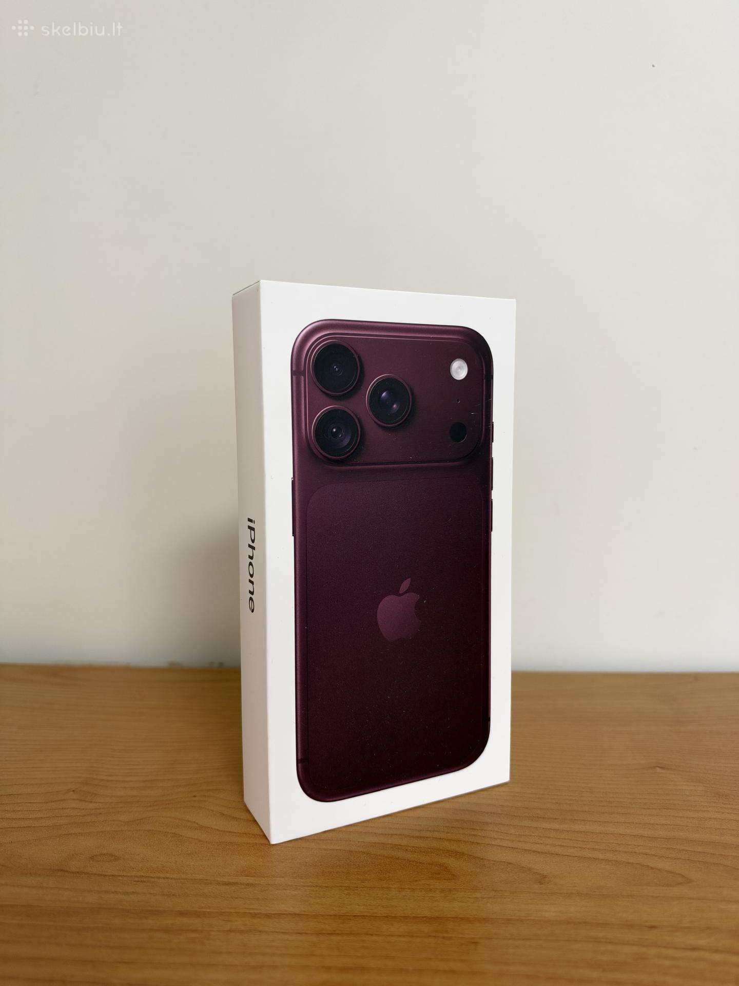 Naujas iPhone 18 Pro 256gb Burgundy