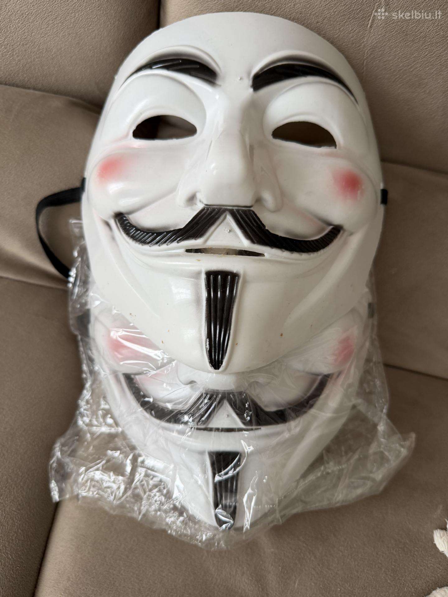 Veido kaukė "Anonymous" plastikinė