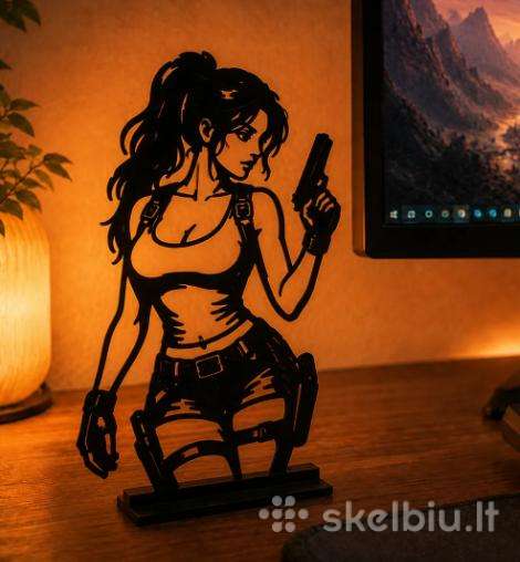 Lara Croft Stalo dekoracijos