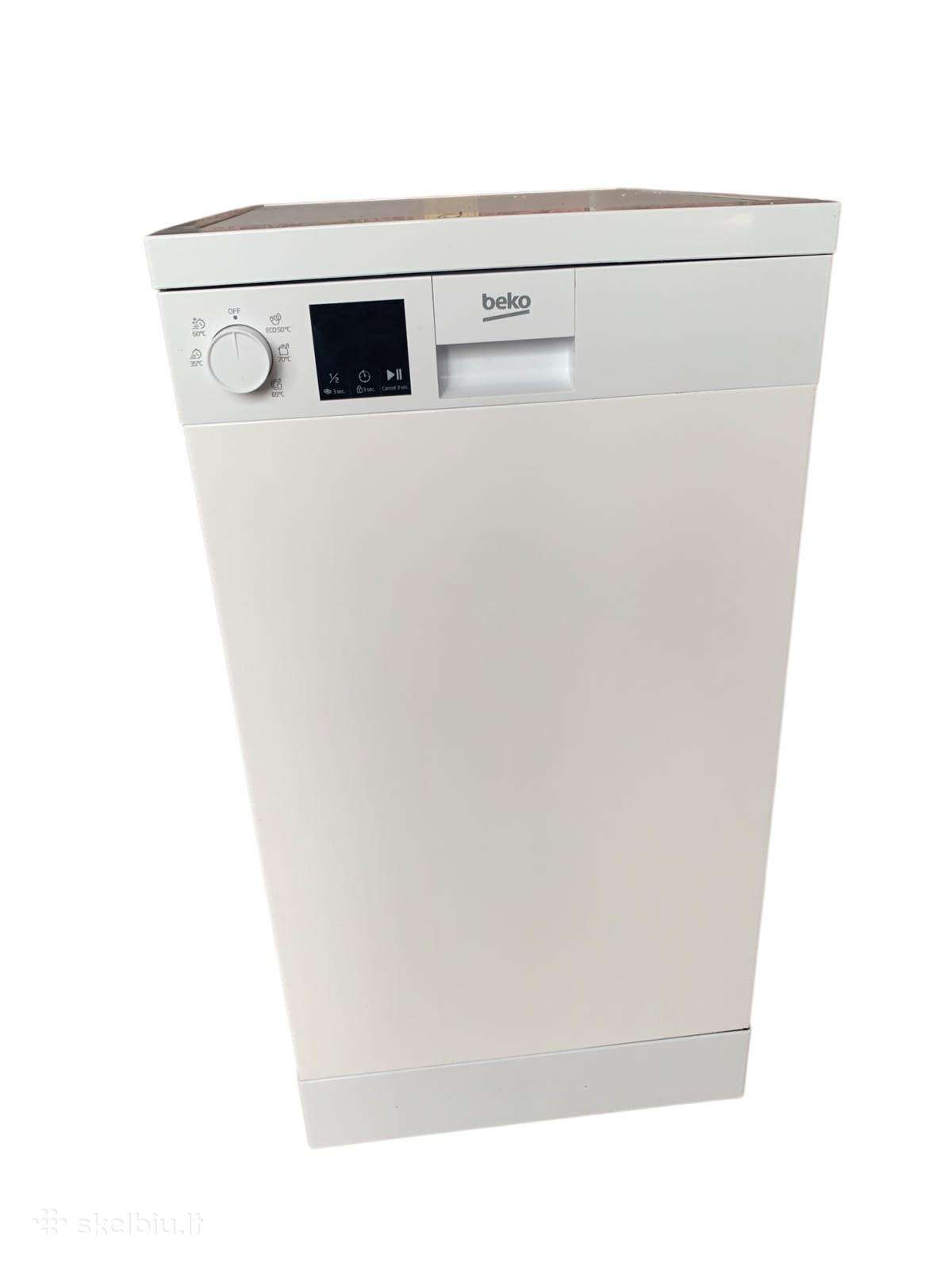 Laisvai pastatoma indaplovė Beko Dvs05024w (45 cm)