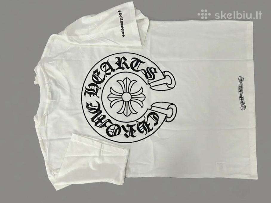 Chrome hearts balti marškinėliai