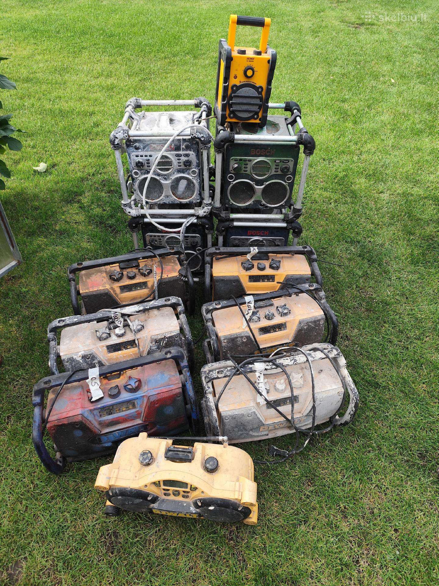 12 Radijų,už 80€. Dewalt, bosch