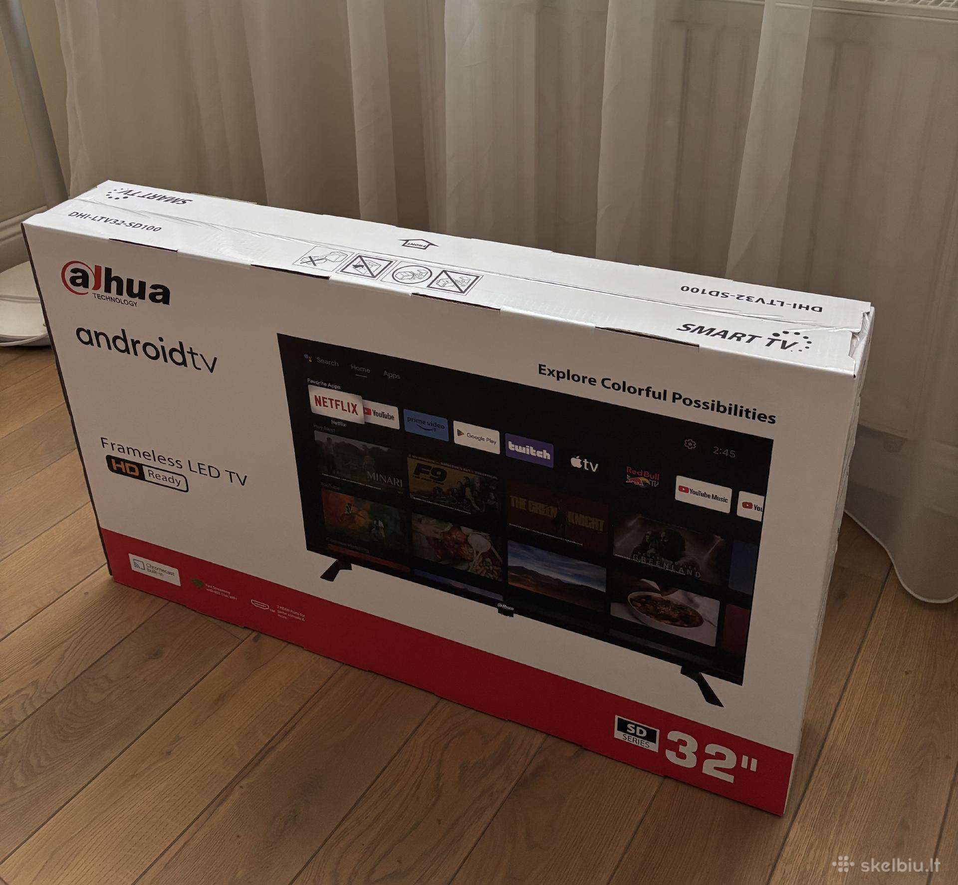 Naujas, neišpakuotas TV – 85 €