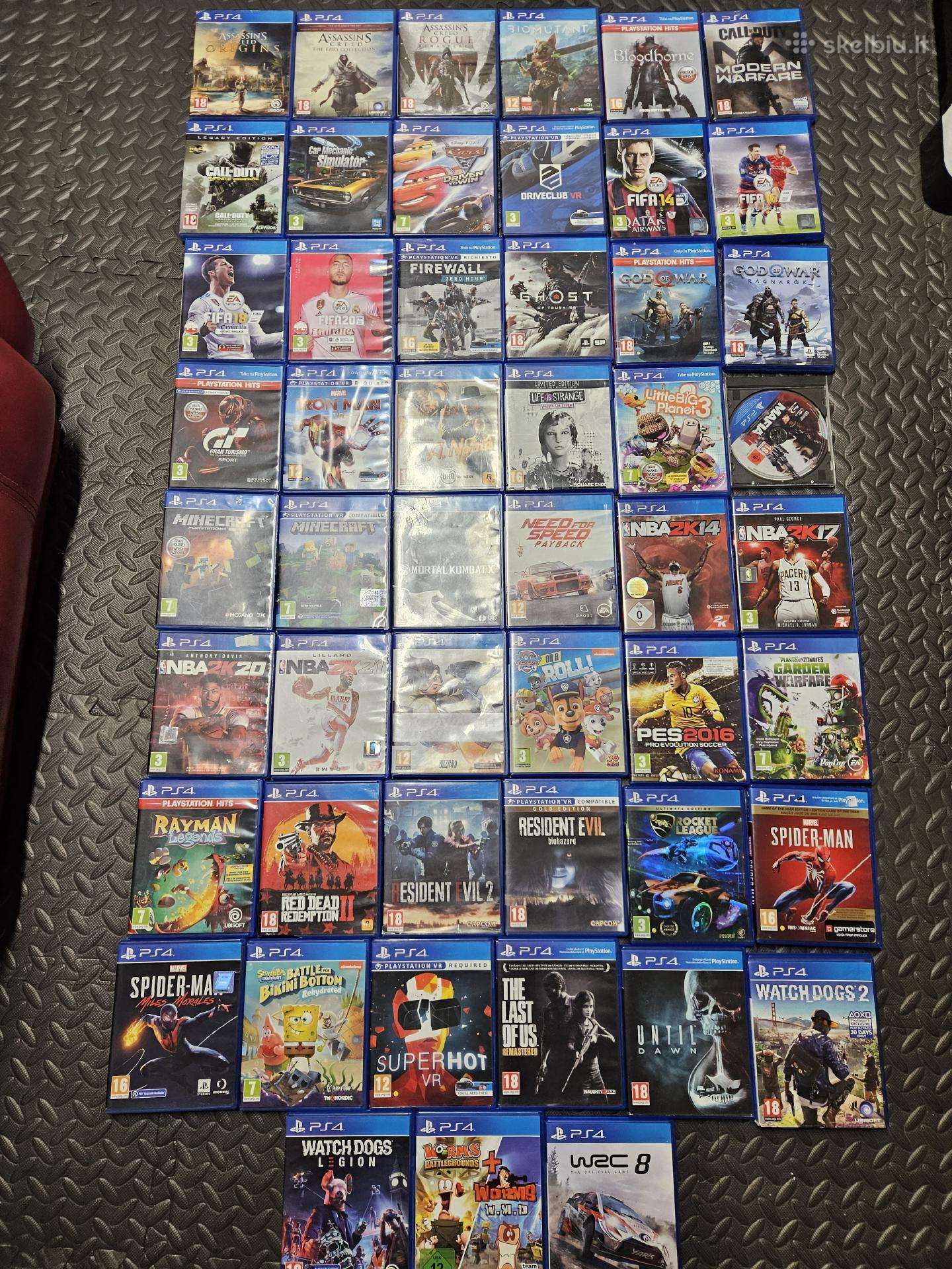 Įvairūs ps4 žaidimai