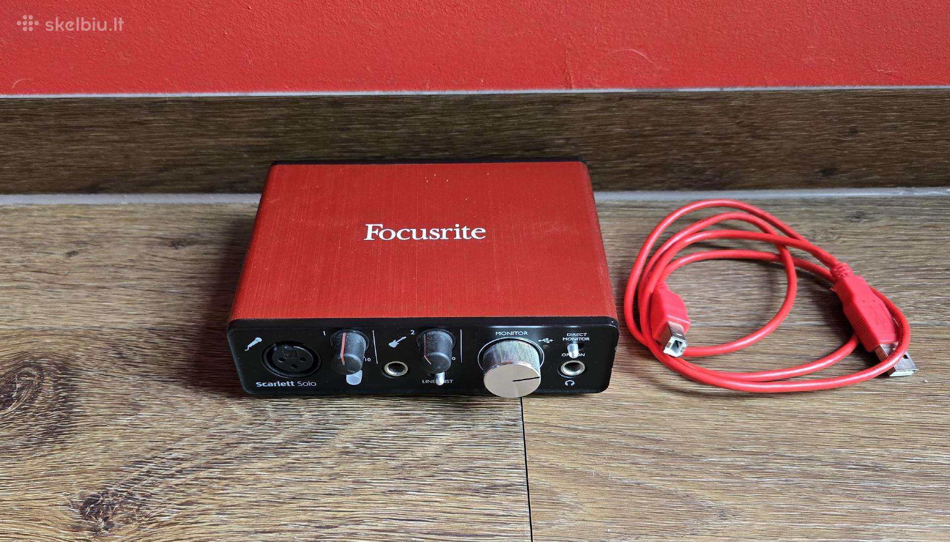 Garso plokštė Focusrite Scarlett Solo
