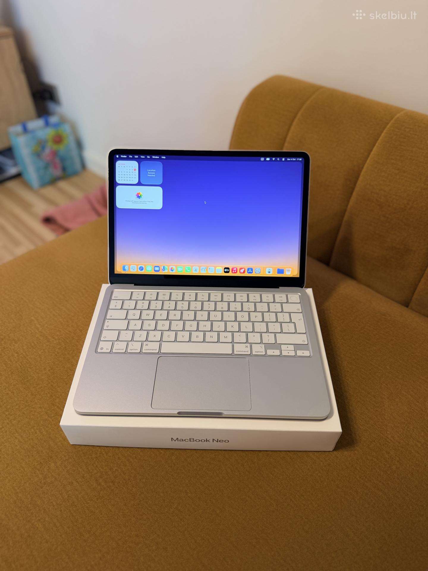Naujas! MacBook Neo, Silver 8/512gb