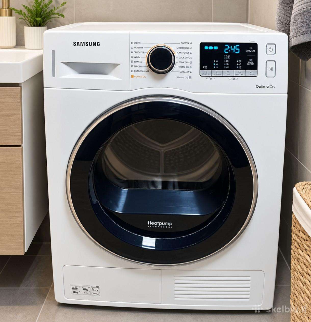 Samsung džiovyklė – 8 kg, A++ šilumos siurblys