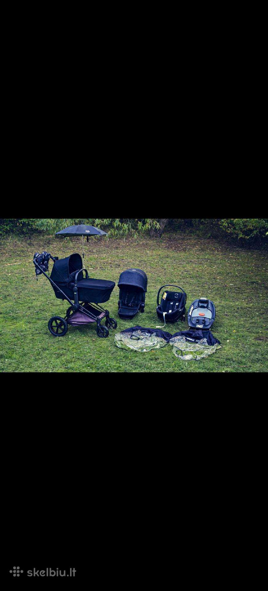 Cybex Priam Platinum pilnas komplektas+isofix bazė