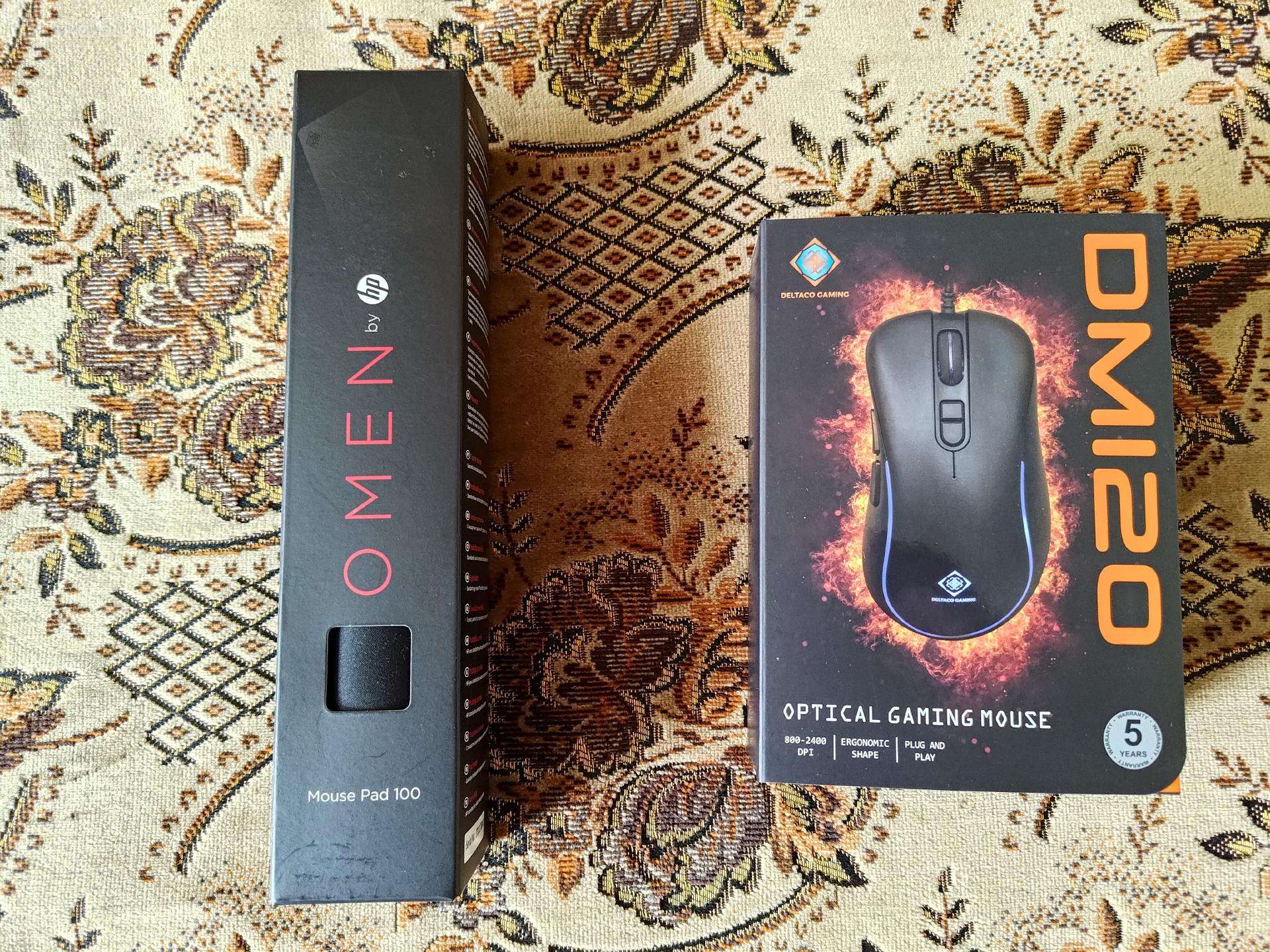 Rinkinys: Deltaco Dm120 Rgb + Hp Omen 100.