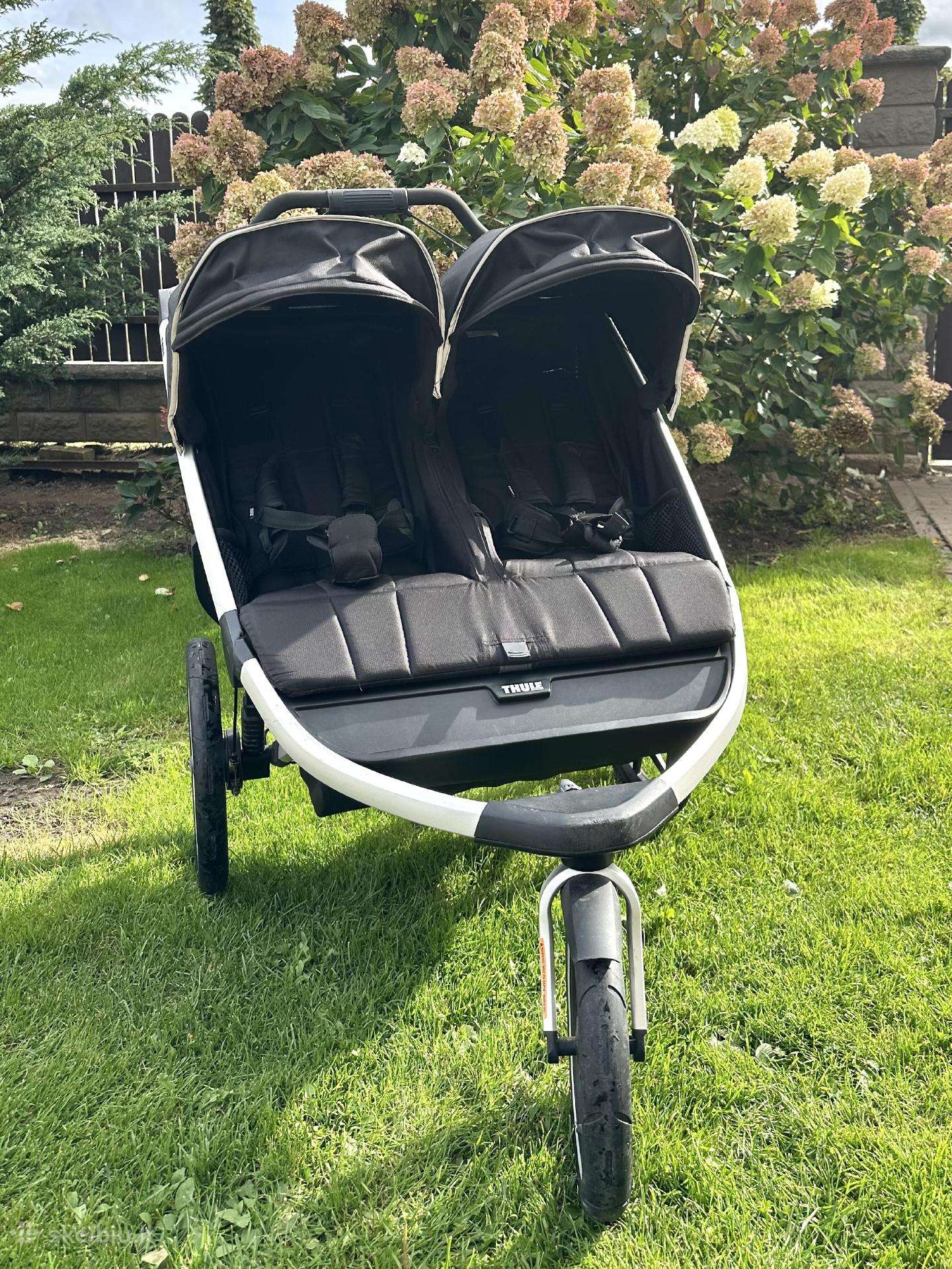 Thule Urban Glide Double vežimėlis + lopšys