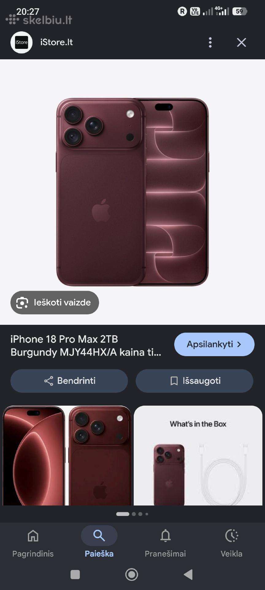Parduodu iPhone 18pro max 2tb naujas neispakuotas
