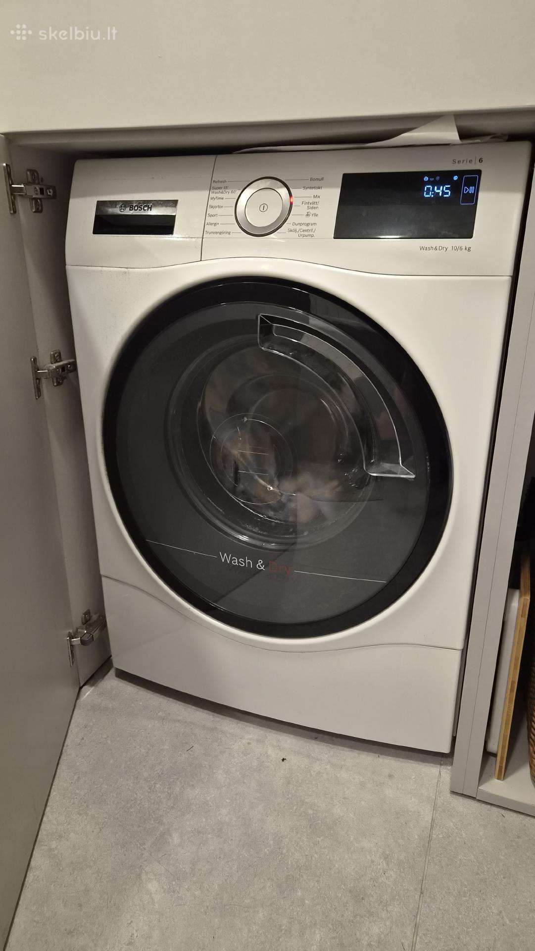 Skalbimo - džiovinimo mašina Aeg 6000 series