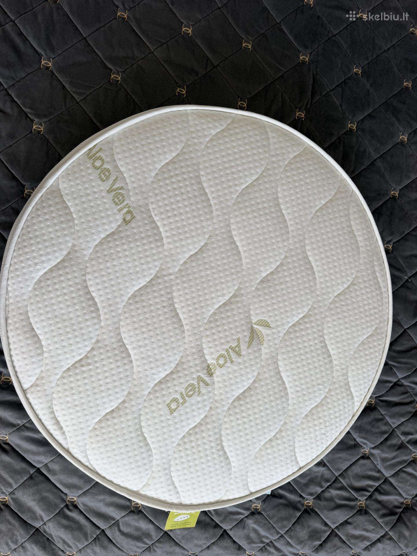Plitex apvalus čiužinys su Aloe Vera užvalkalu