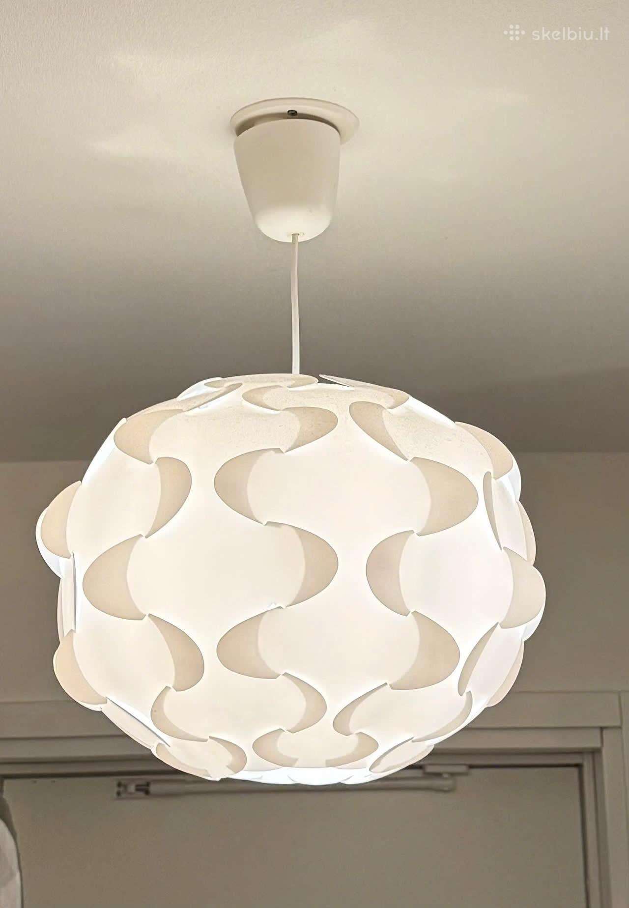 Ikea Fillsta lubinis baltas šviestuvas