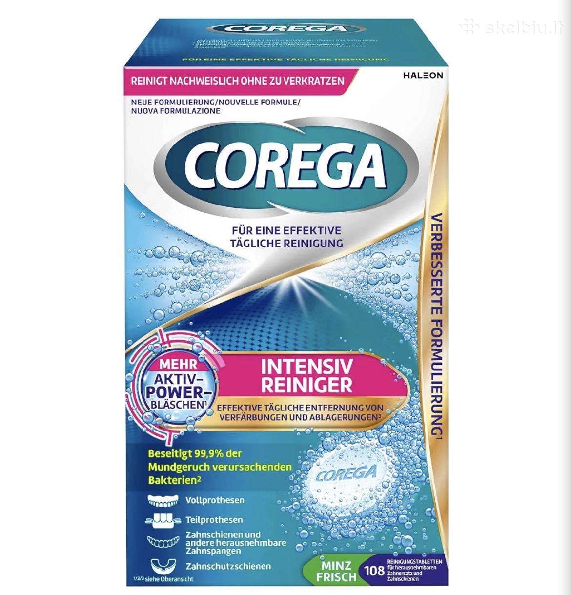 Corega kapsulės protezams kapoms