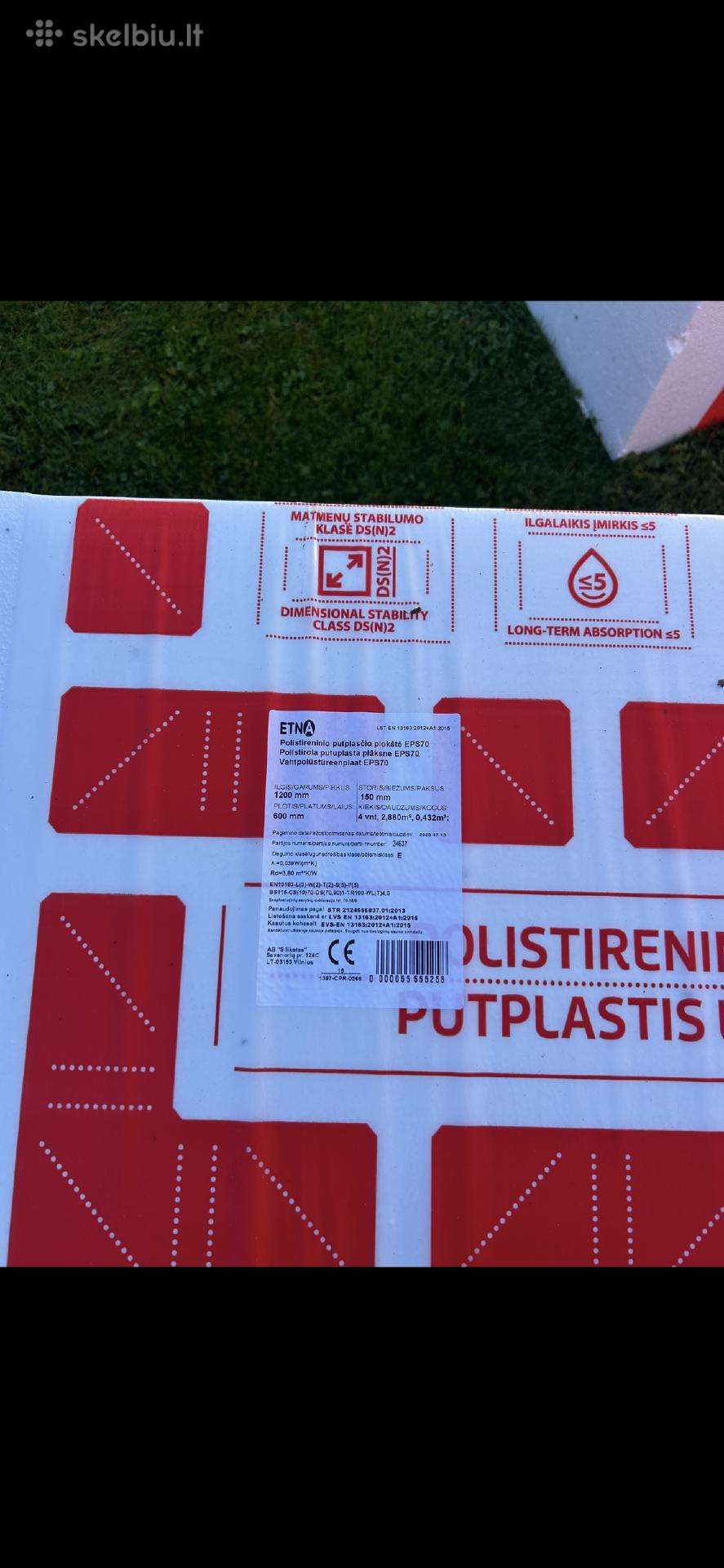Polisterolas eps 70 600/1200/150cm