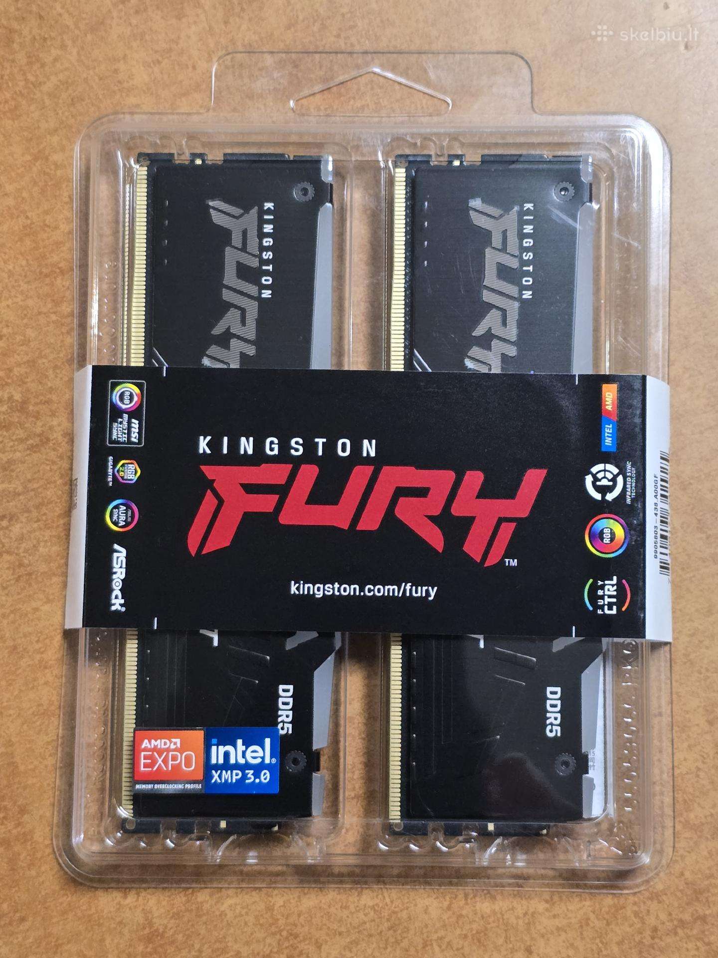 Kingston Fury Beast Rgb 2x16gb Ddr5 6800mhz Cl34