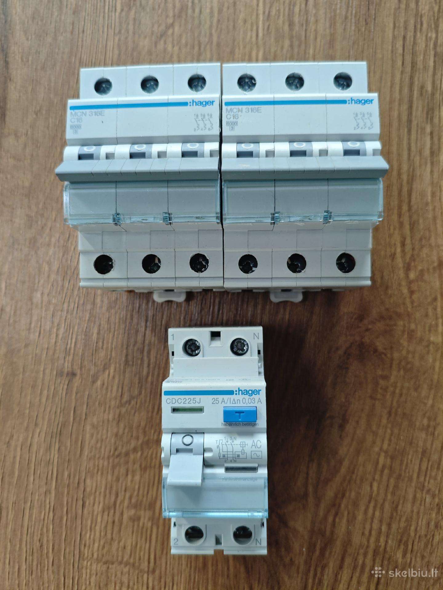 Automatiniai Jungiklai Hager B10/b16/c16