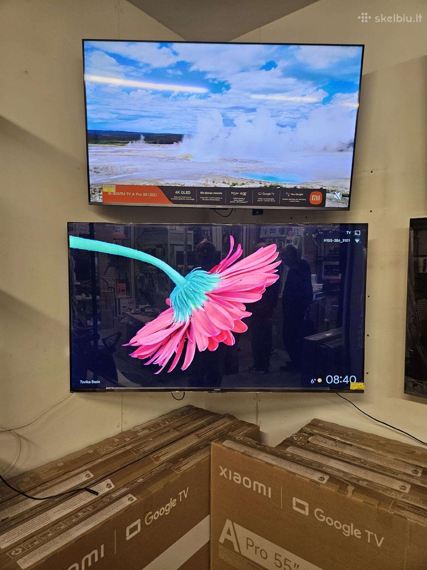 Nauji Xiaomi TV A Pro 55" 50" (2026) Qled, Google