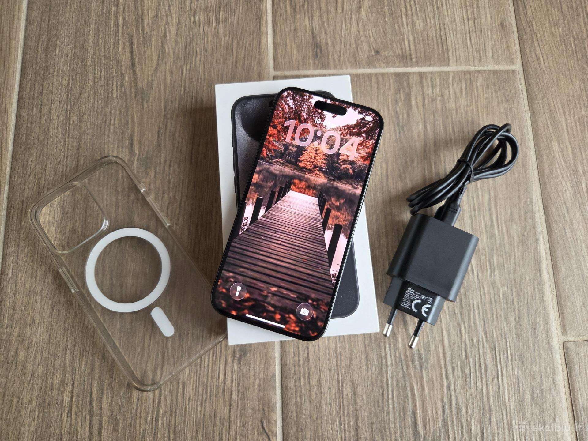 iPhone 15 Pro 128gb, tvarkingas, pilnu komplektu