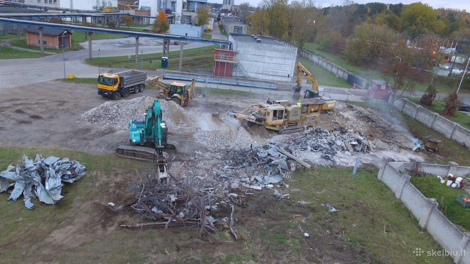 Žemės kasimas, gerbūvio darbai, technikos nuoma