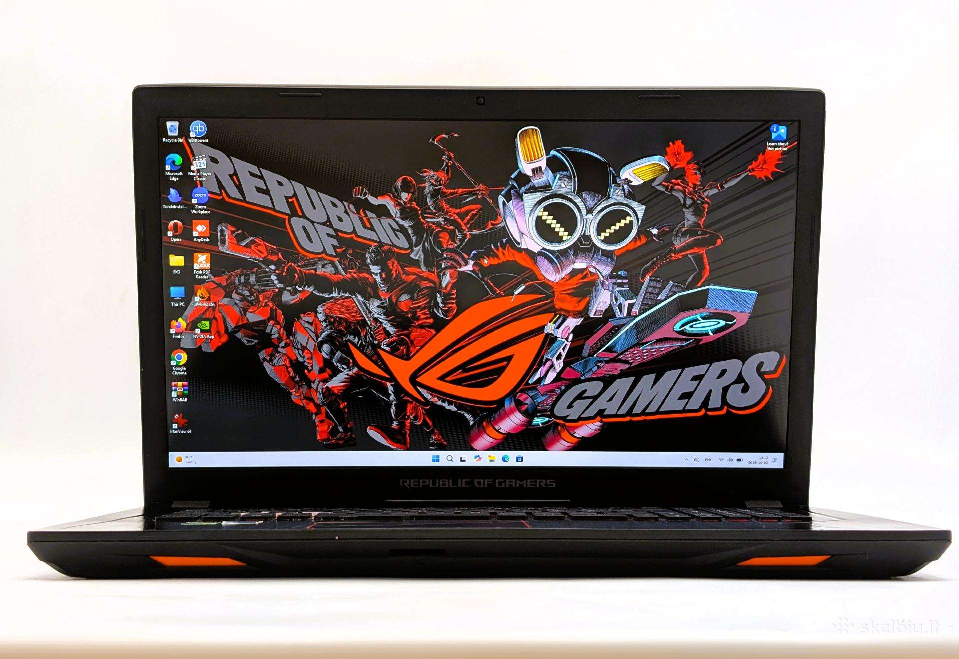 Asus Rog Gl753ve i7/16/256/gtx1050 Ti 4gb 17.3