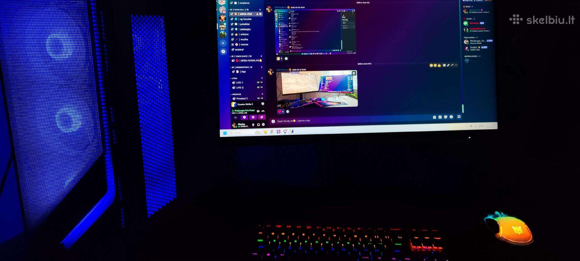 Galingas Gaming Pc + Aoc 240 Hz monitorius