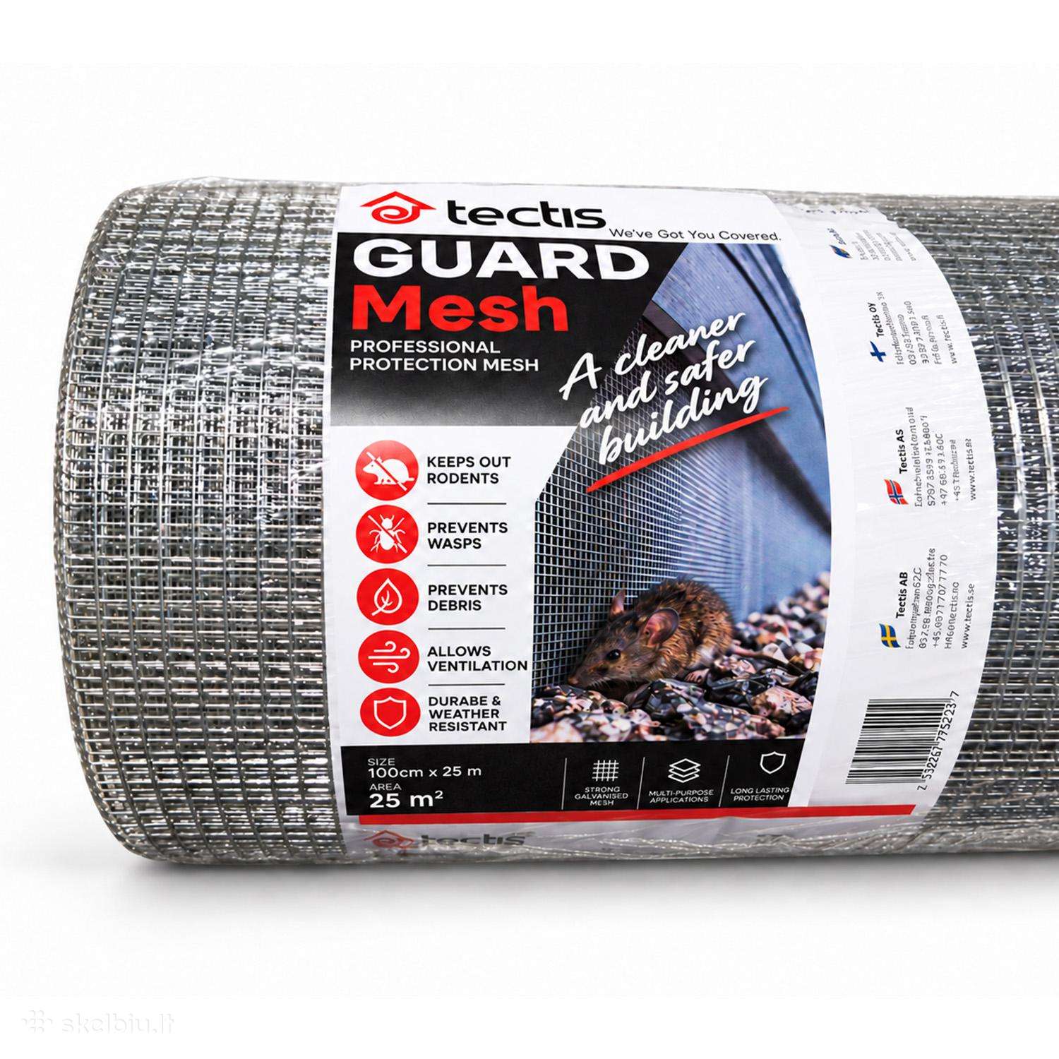 Tectis Guard Mesh tinklas nuo graužikų 100cm x 25m