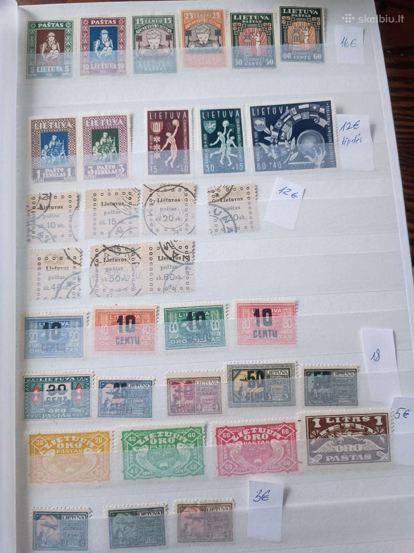 Lietuvos pašto ženklai 1918-40