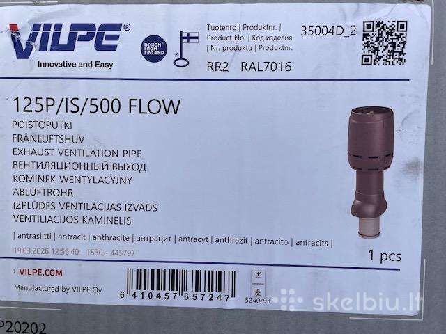 Ventiliacijos kaminėlis Vilpe Flow 125p-is-500