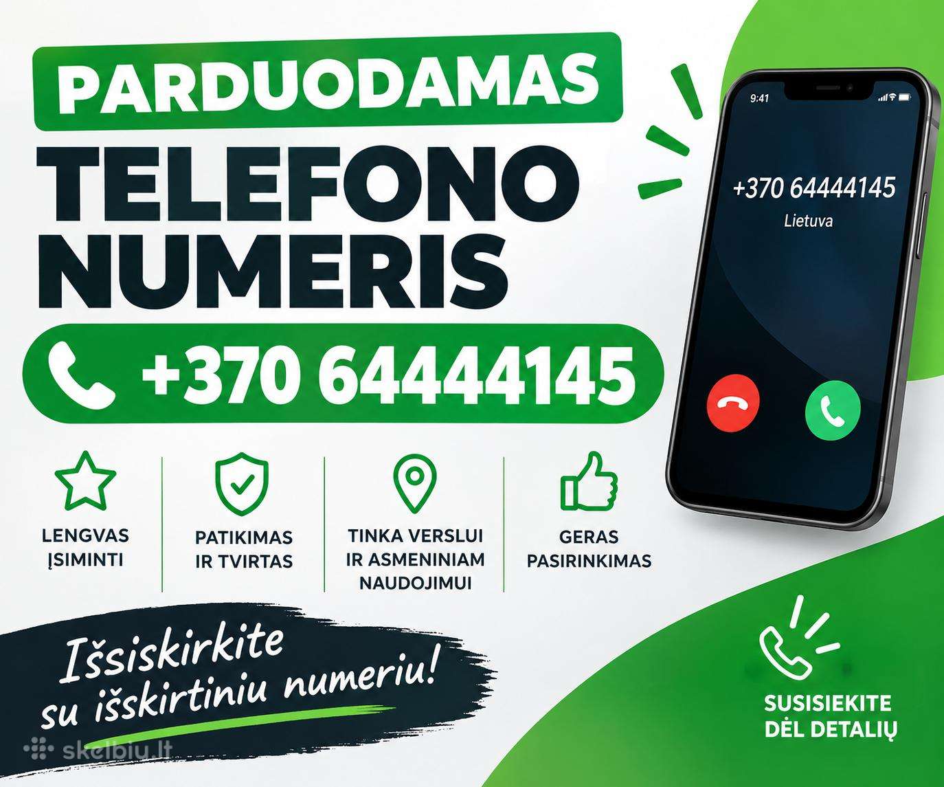 Gražus VIP numeris
