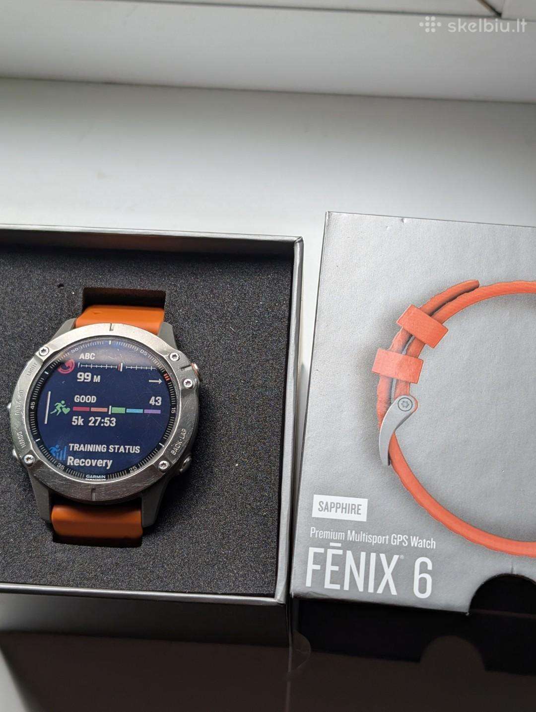 Garmin Fenix 6 Sapphire 47 mm – Sapphire stiklas,