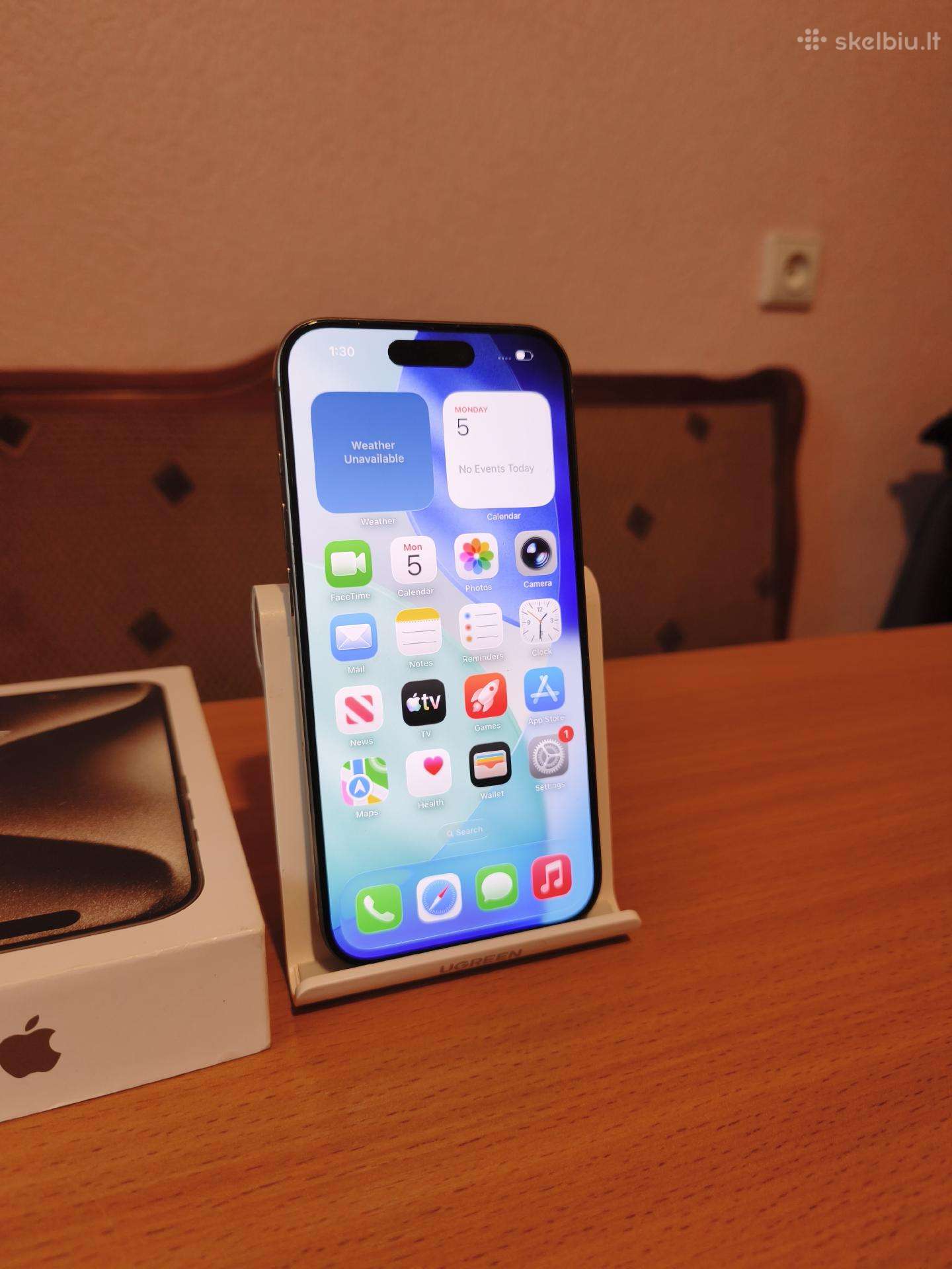 iPhone 15 Pro, 128gb, Battery health 91%