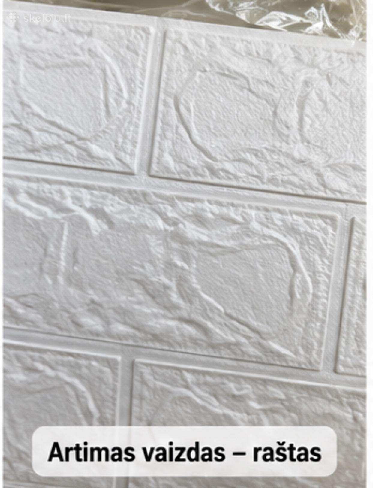 Nauji 3D lipnūs sienų tapetai, plytų imitacija
