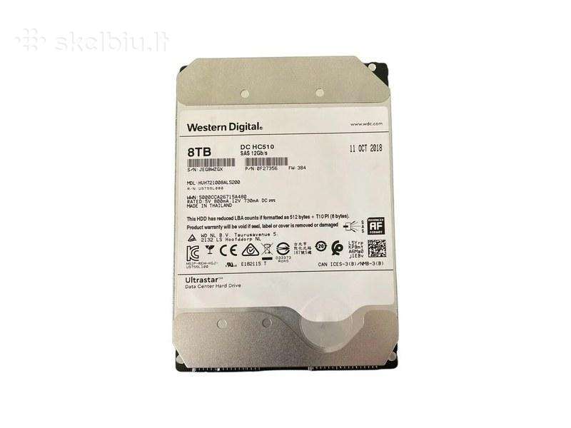 Serverio diskai Wd Hc510 8tb Sas, 3.5 colio