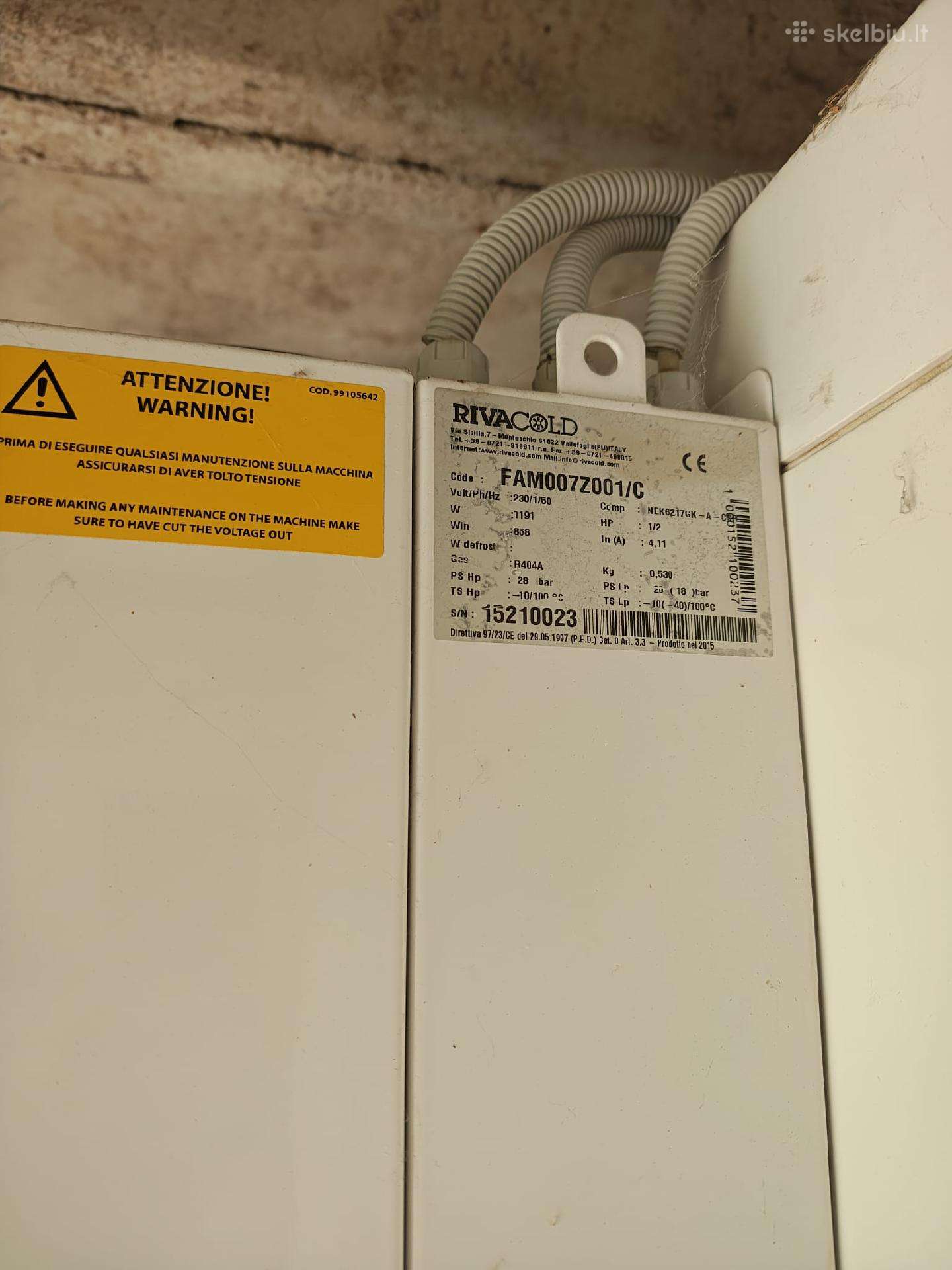 Pramoninis dviejų patalpų šaldytuvas -30c ir -5c