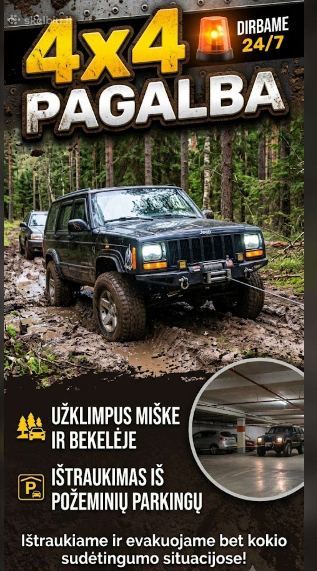 Tralas. Techninė pagalba kelyje 247